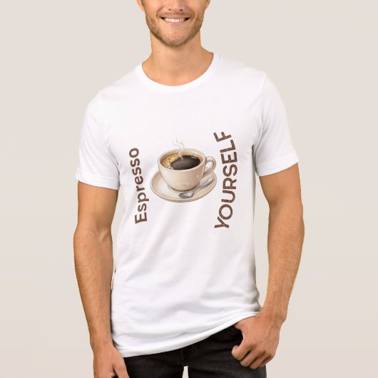 Druk jezelf uit  Tri-Blend shirt (Voorkant)