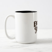 Druk jezelf uit tweekleurige koffiemok (Links)
