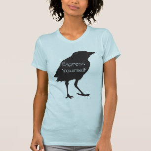 Druk jezelf uit, vogel t-shirt