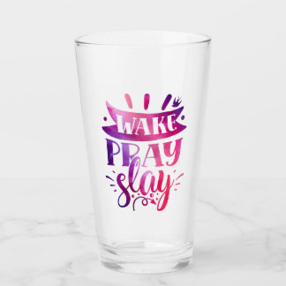 Druk Jezelf Uit - Word Wakker en Sla - Roze Glas
