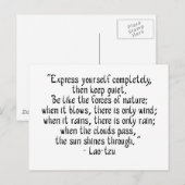 Druk jezelf volledig uit... briefkaart (Voorkant / Achterkant)