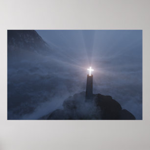 Druk licht en berging poster
