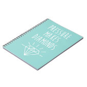 Druk maakt diamanten Citaat Notitieboek (Linkerzijde)