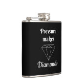 Druk maakt diamanten heupfles (Rechts)