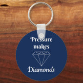 Druk maakt diamanten sleutelhanger (Voorkant)