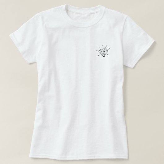 Druk maakt diamanten t-shirt (Design voorkant)