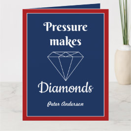 Druk maakt Diamonds-creditcard Bedankkaart