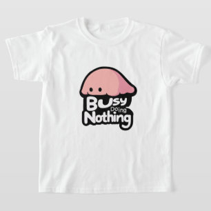 Druk met Nietsdoen - Knuffel Roze Blob T-shirt