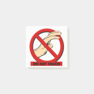 Druk niet op 3x3 plaatsen post-it® notes