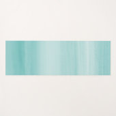 Druk op Abstracte Aqua Blue Waterverf #2 Yogamat (Voorkant (horizontaal))