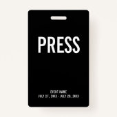 Druk op Al ID-badge voor toegangspas Badge (Voorkant)