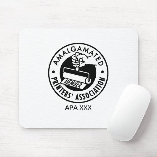 Druk op APA-muismatje om het aan te passen Muismat (Met muis)