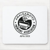 Druk op APA-muismatje om het aan te passen Muismat (Voorkant)