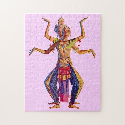 Druk op Balinese danseres Legpuzzel (Verticaal)