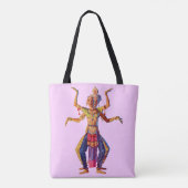 Druk op Balinese danseres Tote Bag (Achterkant)
