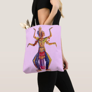Druk op Balinese danseres Tote Bag