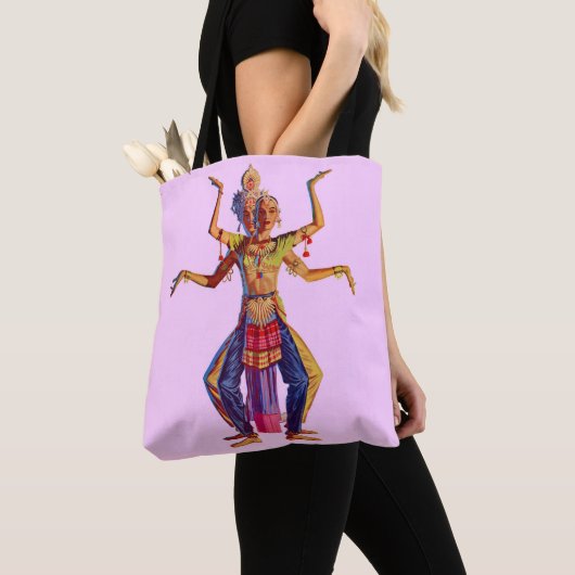 Druk op Balinese danseres Tote Bag (Dichtbij)
