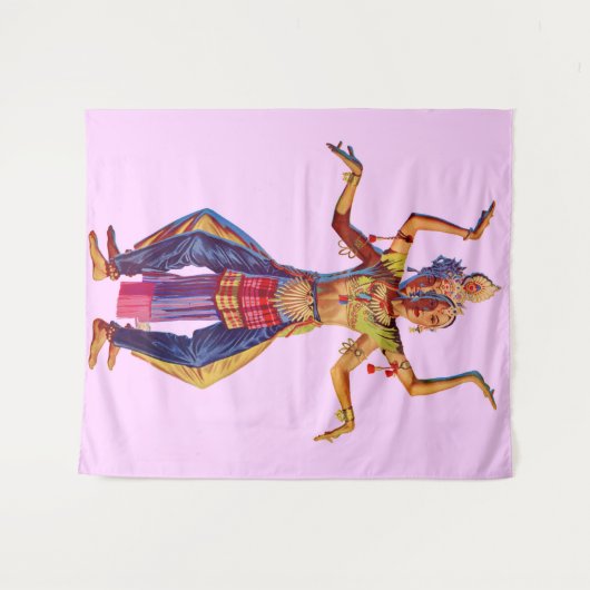 Druk op Balinese danseres Wandkleed (Voorkant (horizontaal))