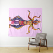 Druk op Balinese danseres Wandkleed (In Situ (horizontaal))