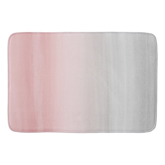 Druk op Blush Grey Waterverf Abstract #1 Badmat (Voorkant)