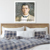 Druk op Booker T Washington & Success Quote Canvas Afdruk (Insitu (Slaapkamer))