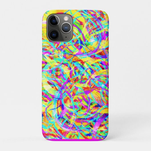 Druk op Bright Neon Patronen Case-Mate iPhone Case (Achterkant)