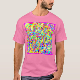 Druk op Bright Neon Patronen T-shirt