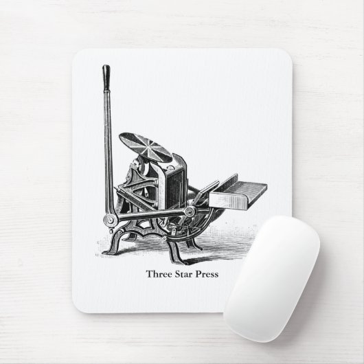 Druk op C&P Pilot letterpress-muispad Muismat (Met muis)