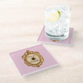 Druk op Champagne Bar Kar Veuve Coaster Glazen Onderzetter (Schuin)