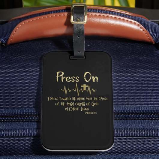 Druk op Christelijk Bagagelabel (Voorkant Insitu 2)