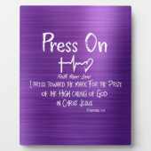 Druk op Christelijke Bijbelprijslijst Fotoplaat (Voorkant)