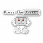 Druk op de ANYKEY Sticker (Voorkant)
