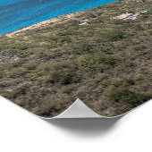 Druk op de baai van de Maagdeneilanden Poster (Hoek)