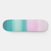 Druk op de Blauwgroen Roze Waterverf van Seafoam A Persoonlijk Skateboard (Horizontaal)