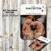 Druk op de Button Paws Save the Date Flexible Magn Magneet
