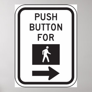 Druk op de Button voor het overschrijden van de si Poster