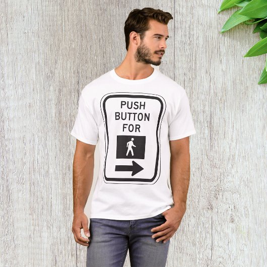 Druk op de Button voor het overschrijden van de si T-shirt