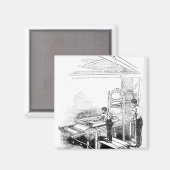 Druk op de pers magneet (Voorkant / Achterkant)