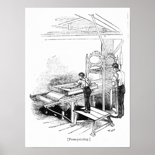 Druk op de pers poster (Voorkant)