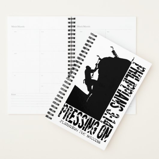 Druk op de Rock Climb Schrift Planner (Display)