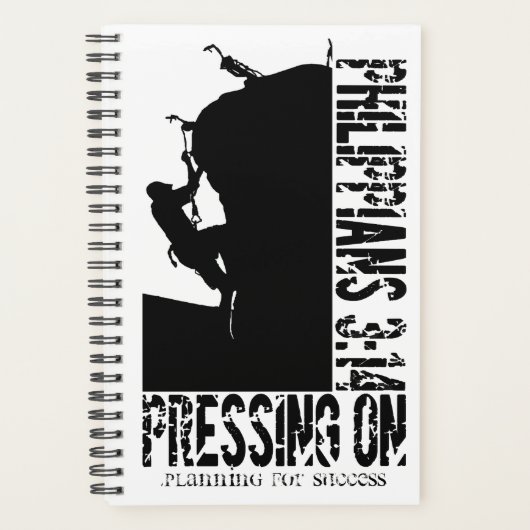 Druk op de Rock Climb Schrift Planner (Voorkant)