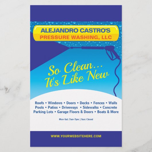 Druk op de Sjabloon Halfpaginablaire brochmachine Flyer (Achterkant)