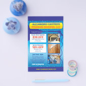 Druk op de Sjabloon Halfpaginablaire brochmachine Flyer (Enkel)