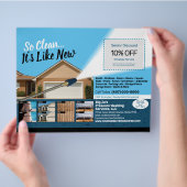 Druk op de Sjabloon Halfpaginablaire brochmachine Flyer (Hand)