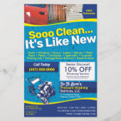 Druk op de Sjabloon Halfpaginablaire brochmachine Flyer (Voorkant)