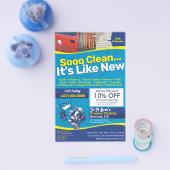 Druk op de Sjabloon Halfpaginablaire brochmachine Flyer (Enkel)