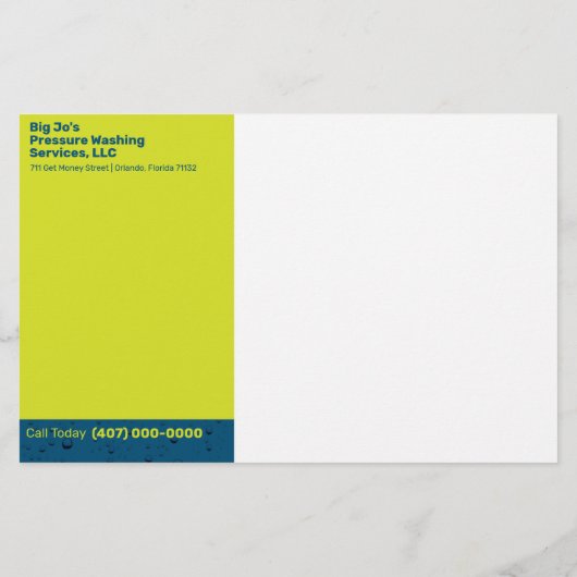 Druk op de Sjabloon Halfpaginablaire brochmachine Flyer (Achterkant)