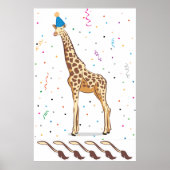 Druk op de Tail op de Giraffe Poster (Voorkant)