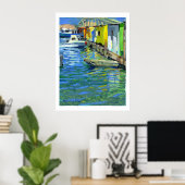 Druk op de vismarkt poster (Thuiskantoor)