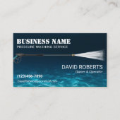 Druk op de wasmachine Ocean Blue Visitekaartje (Voorkant)